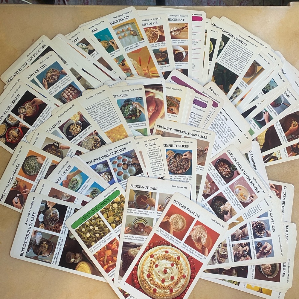 Vintage 1975 Betty Crocker Recipe Cards 113 Total Paper Ephemera Nostalgia